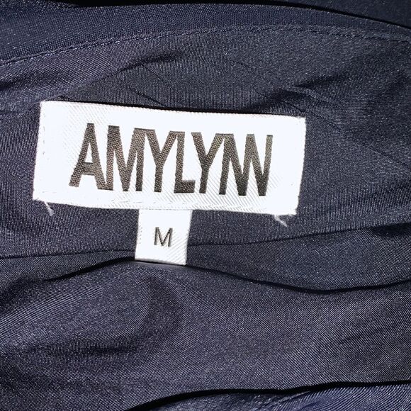 NEW Amy Lynn Navy One Shoulder Sheath Dress | Size M - Picture 12 of 12